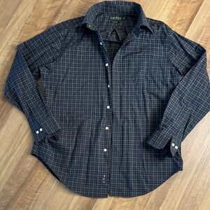 Lauren Ralph Lauren Black Checkered Men's Shirt
